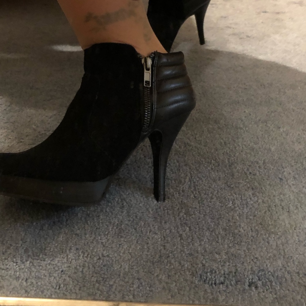 Black ankle boots